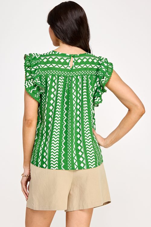 AVAILABLE T10733W BLUSA CUELLO RED