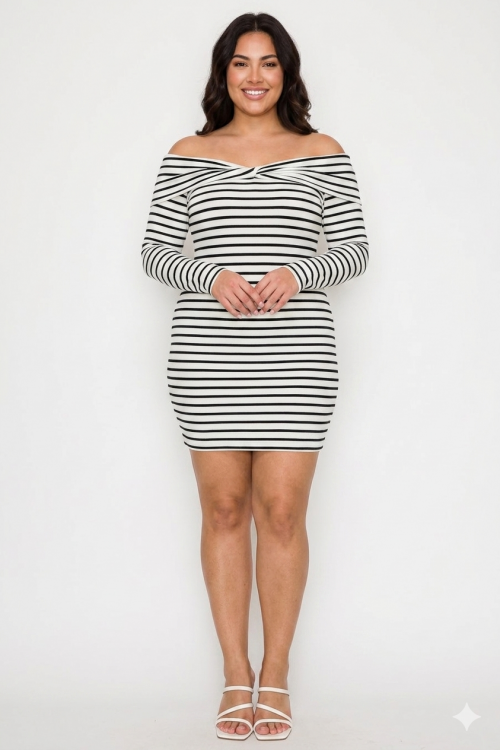 BLASHE BD05889 VESTIDO RAYAS