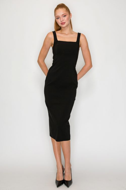 BLASHE BD05986 VESTIDO MIDI CON TIRANTE