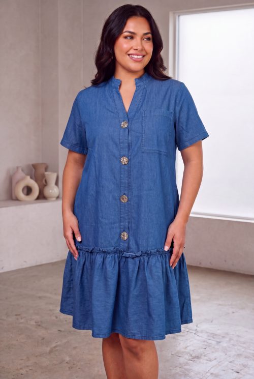 LUKY 2906261	VESTIDO DENIM STRECH